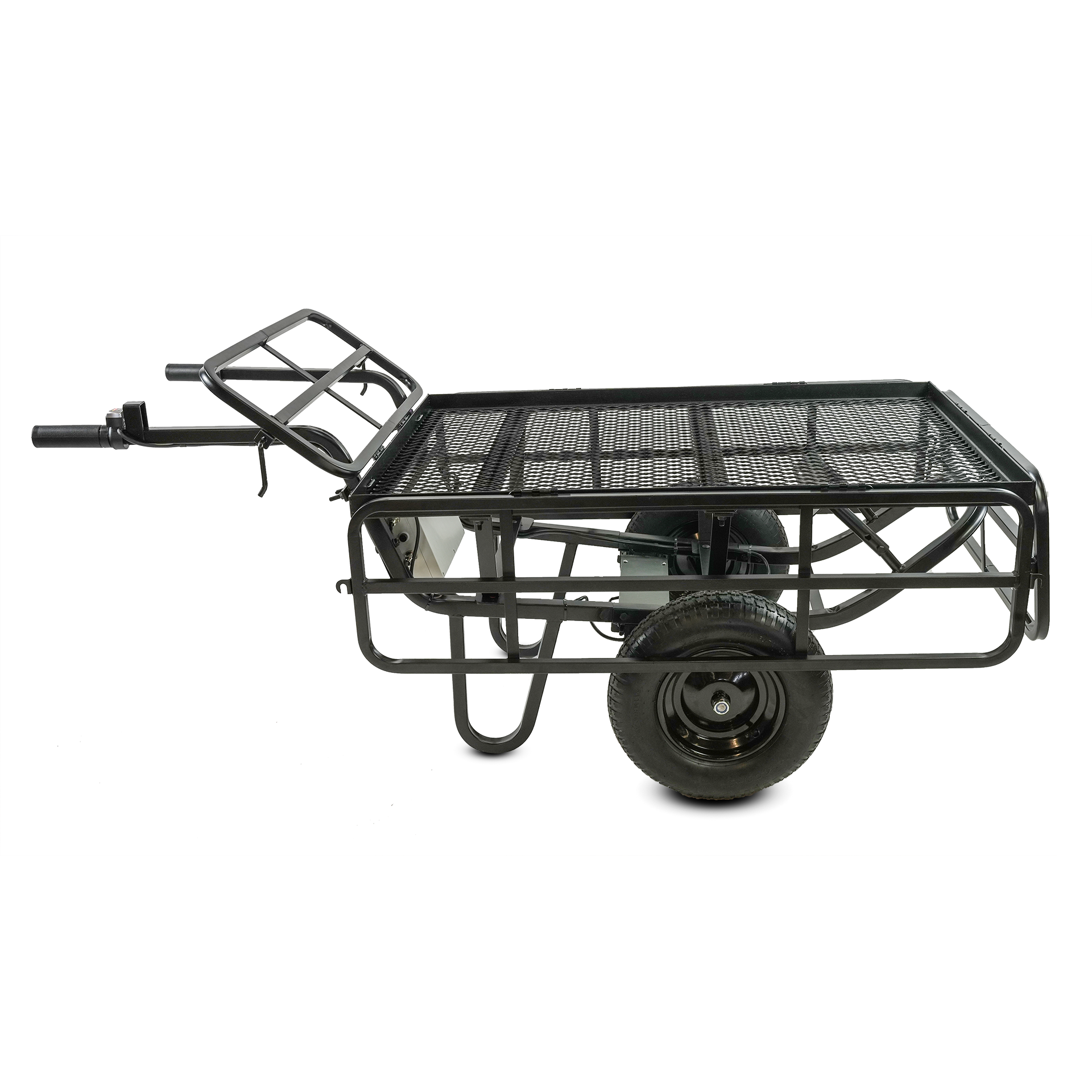 Chore Warrior CW325 Electric Utility Cart 350 lb. Capacity Metal Mesh Deck Removable Sides 24V New