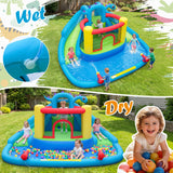 Costway Dinosaur Kids Inflatable Bounce House w/ 860W Air Blower 60159807 New