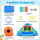 Costway Dinosaur Kids Inflatable Bounce House w/ 860W Air Blower 60159807 New