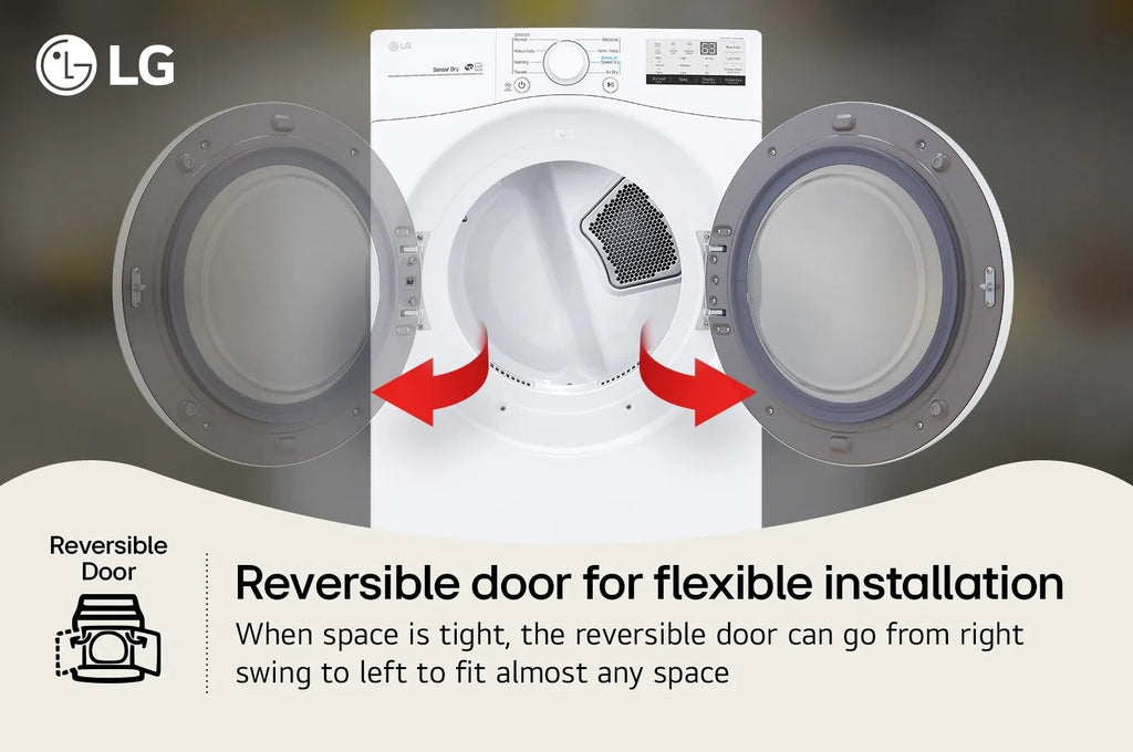 LG 7.4 cu. ft. Large Capacity Electric Dryer - White
