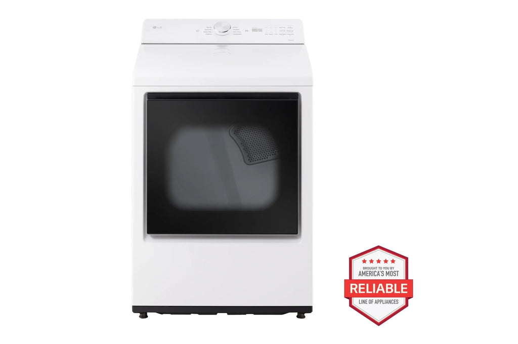 LG 7.3 cu. ft. Ultra Large Capacity Rear Control Electric Dryer with AI Sensing and ThinQ® Smart Features