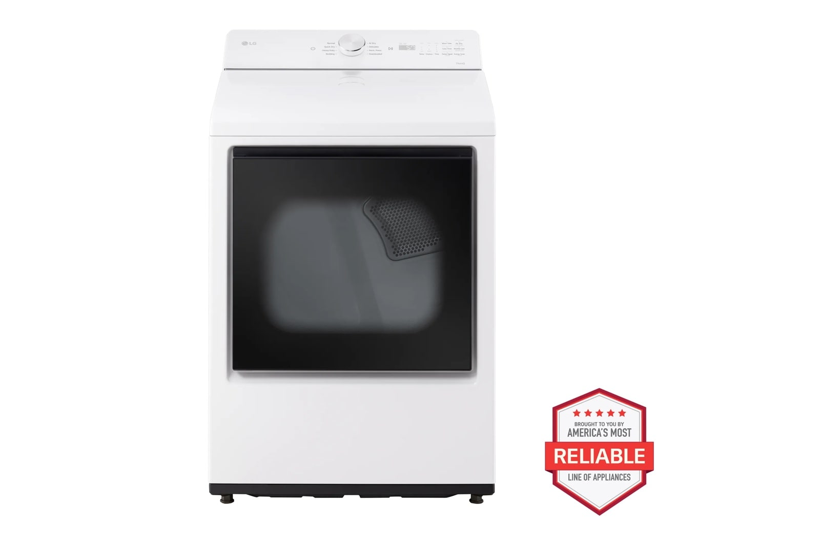LG 7.3 cu. ft. Ultra Large Capacity Rear Control Electric Dryer with AI Sensing and ThinQ® Smart Features