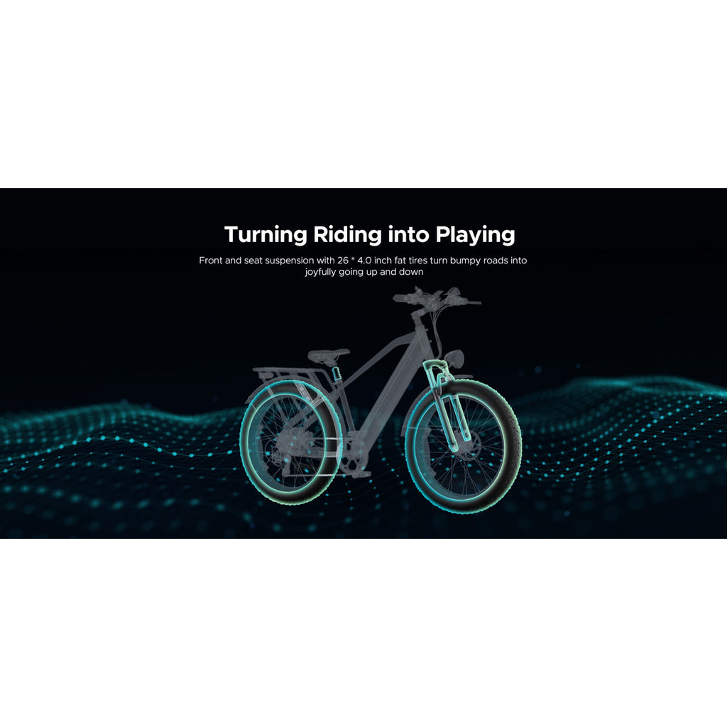 ENGWE - E26 Fat Tire Electric Bike 48V 750W 28MPH