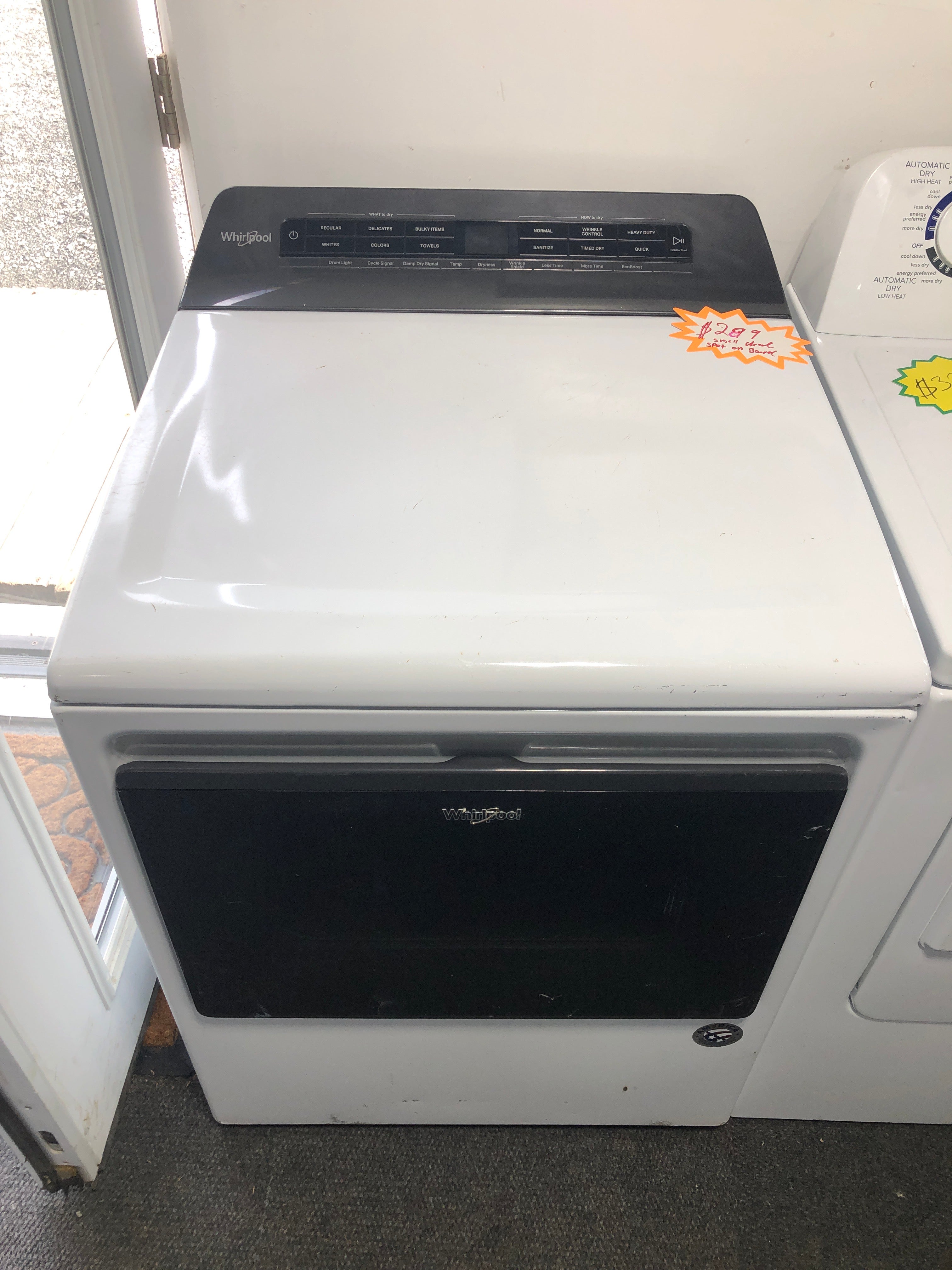 Whirlpool electric dryer