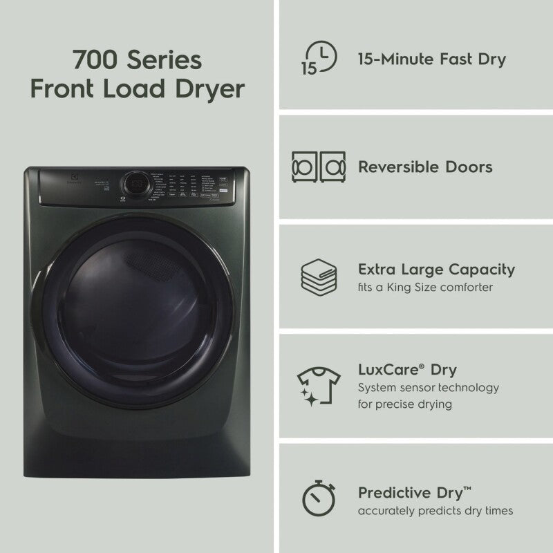 ELECTROLUX  700 Series Gas Dryer - 8.0 Cu. Ft. - Alpine (ELFG7738AA)