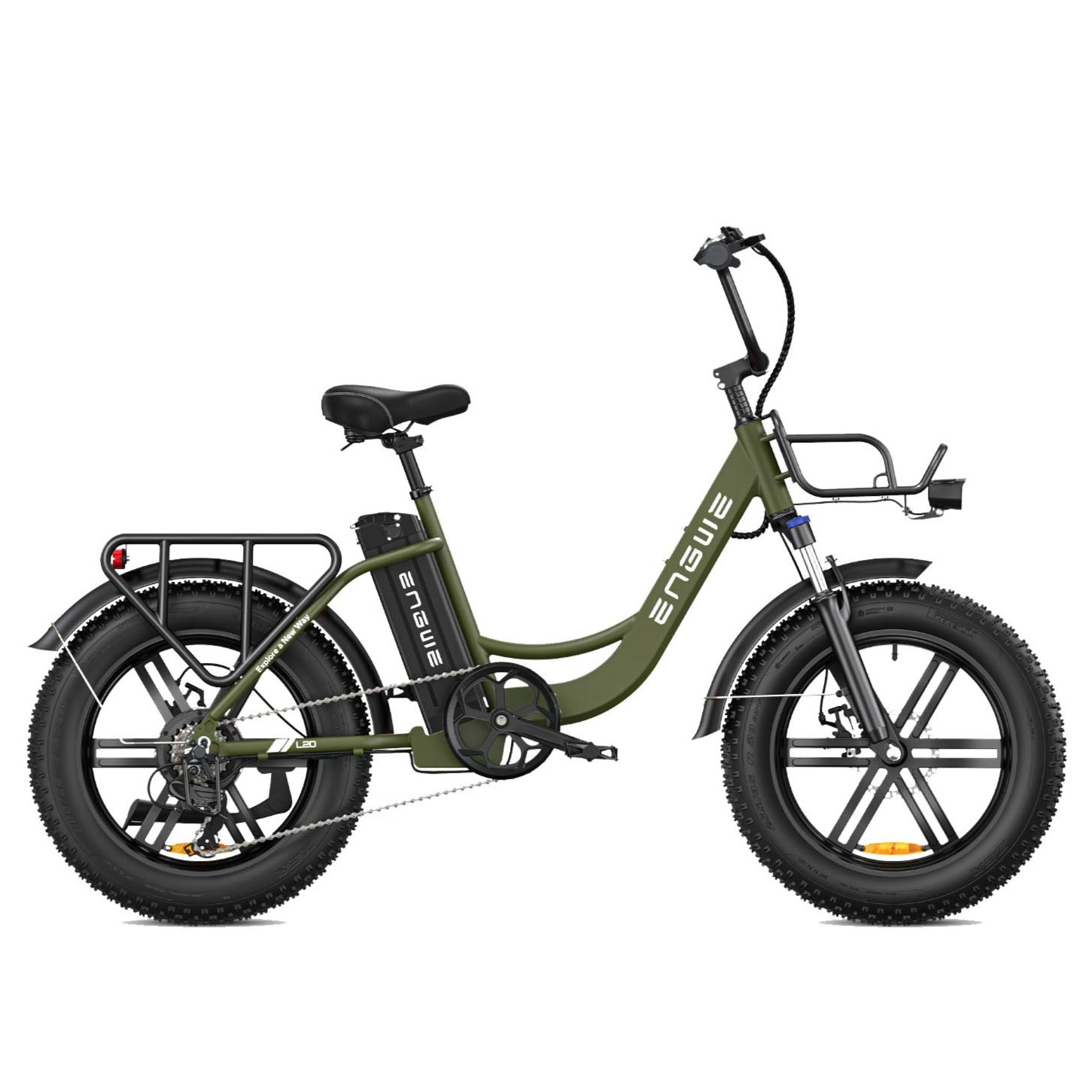 ENGWE - L20, Electric Step-Thru Cargo E-Bike 48V 750W 25MPH