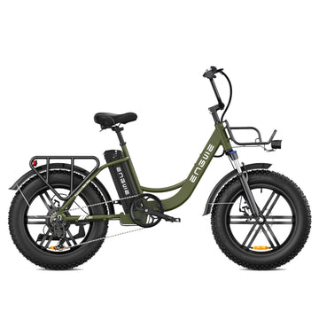 ENGWE - L20, Electric Step-Thru Cargo E-Bike 48V 750W 25MPH