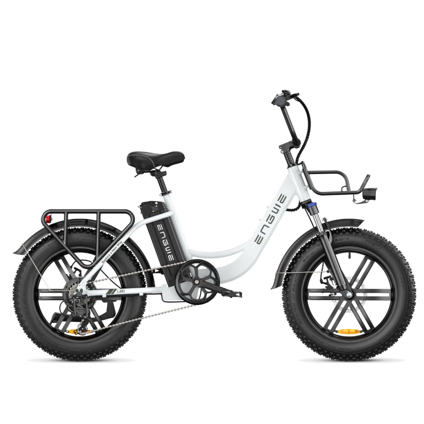 ENGWE - L20, Electric Step-Thru Cargo E-Bike 48V 750W 25MPH