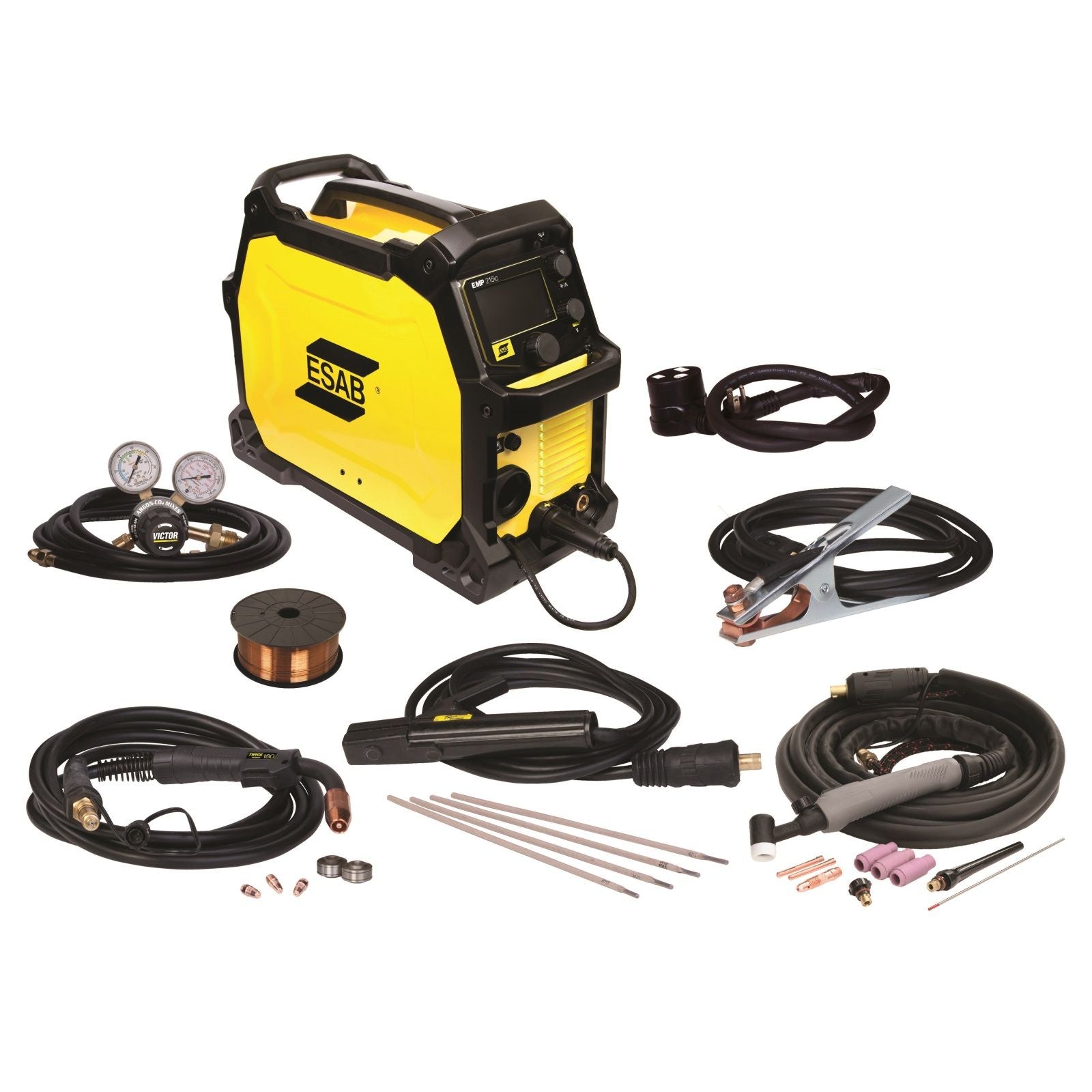 ESAB Rebel EMP 215ic Multiprocess Welder, 3 in 1 Pkg - 0558102240