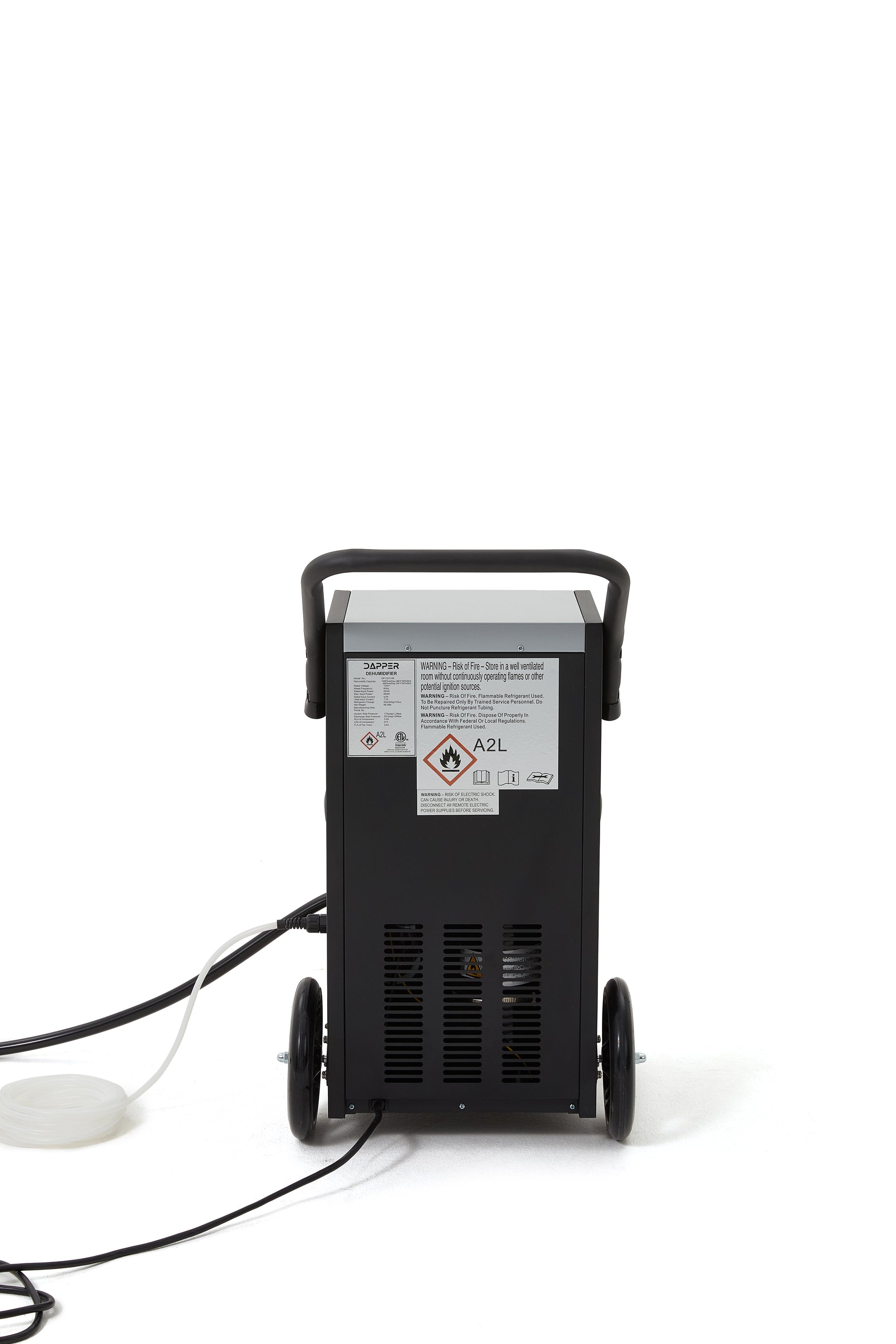 Dapper Supply Commercial Dehumidifier 105-Pint 8,000 Sq. Ft. Coverage with Built-in Pump New