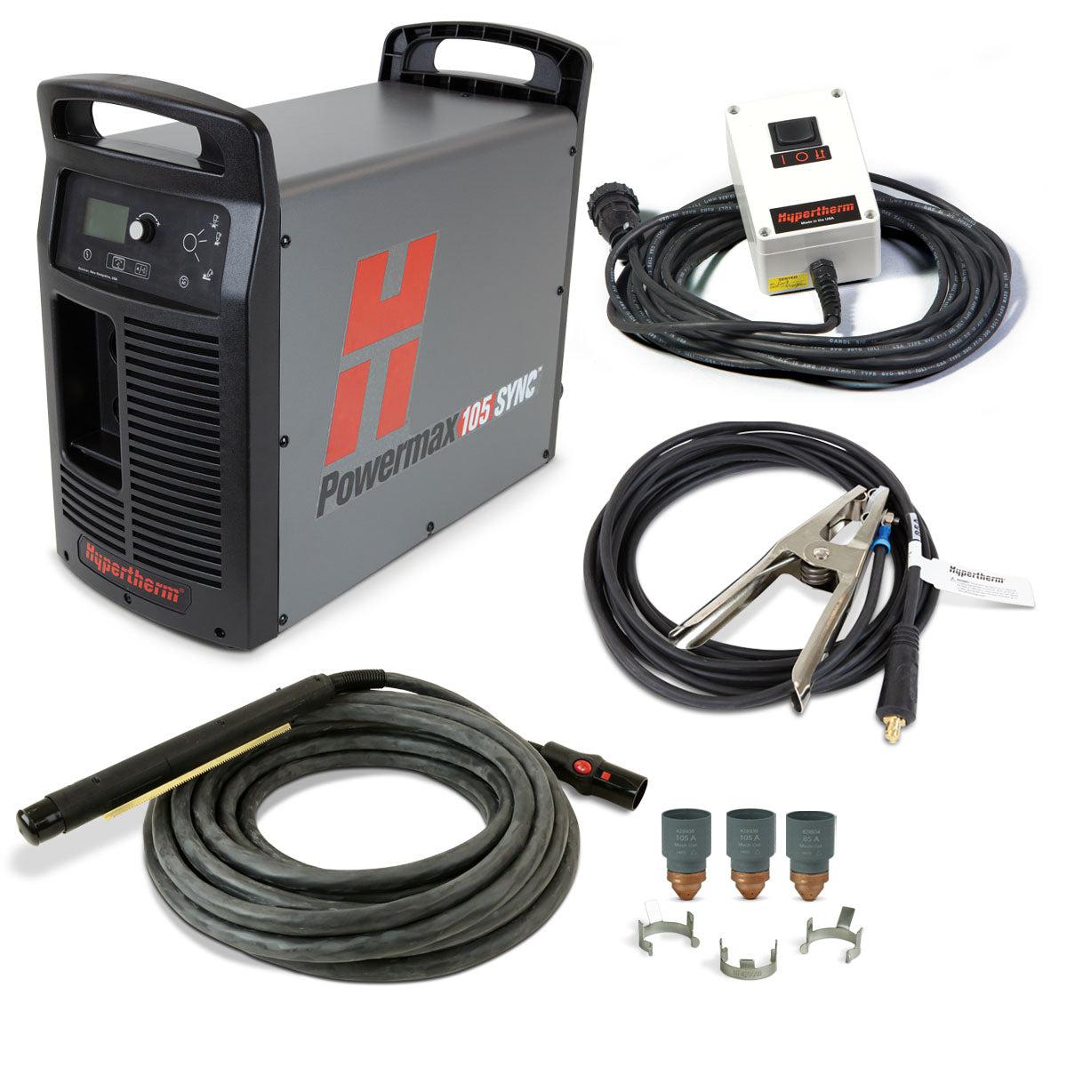 Hypertherm Powermax 105 SYNC w/ CPC, 25' Machine Torch & Remote- 059636