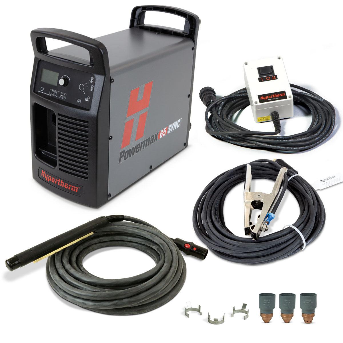 Hypertherm Powermax 65 SYNC w/ CPC, 50' Machine Torch & Remote - 083361