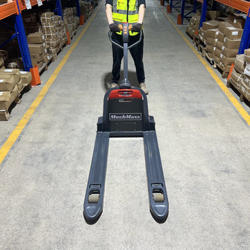 MechMaxx LPT33 Pallet Jack 3300 lbs Lithium-ion Electric 45x27" Fork 24V 40Ah Removable Battery Walkie Type New