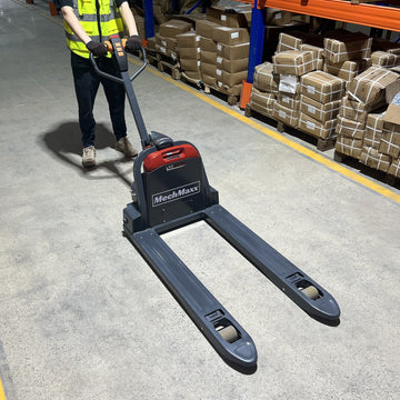 MechMaxx LPT33 Pallet Jack 3300 lbs Lithium-ion Electric 45x27" Fork 24V 40Ah Removable Battery Walkie Type New