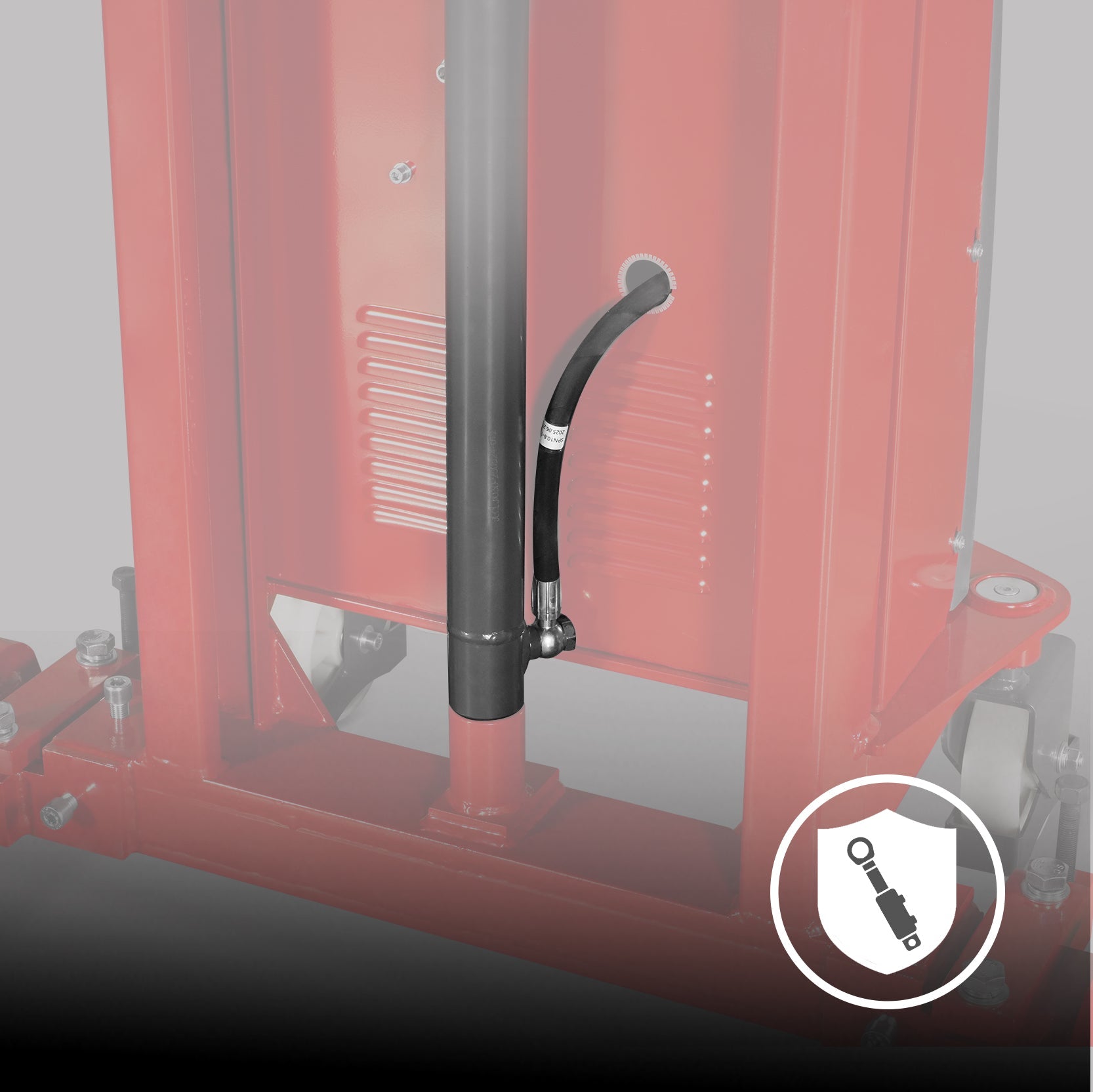 3300lbs Semi-Electric Straddle Stacker,  138" Lift,  Adjustable Legs & Forks,  S33-138S