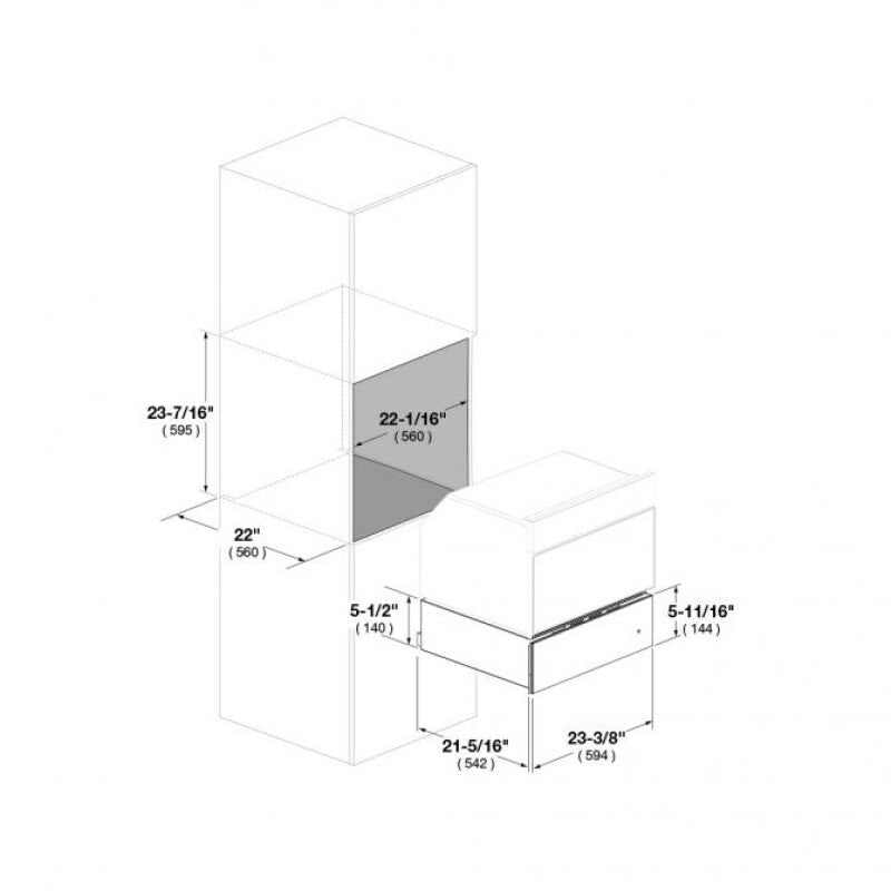 Fulgor Milano 24" WARMING DRAWER - STAINLESS STEEL (F4DWD24S1)