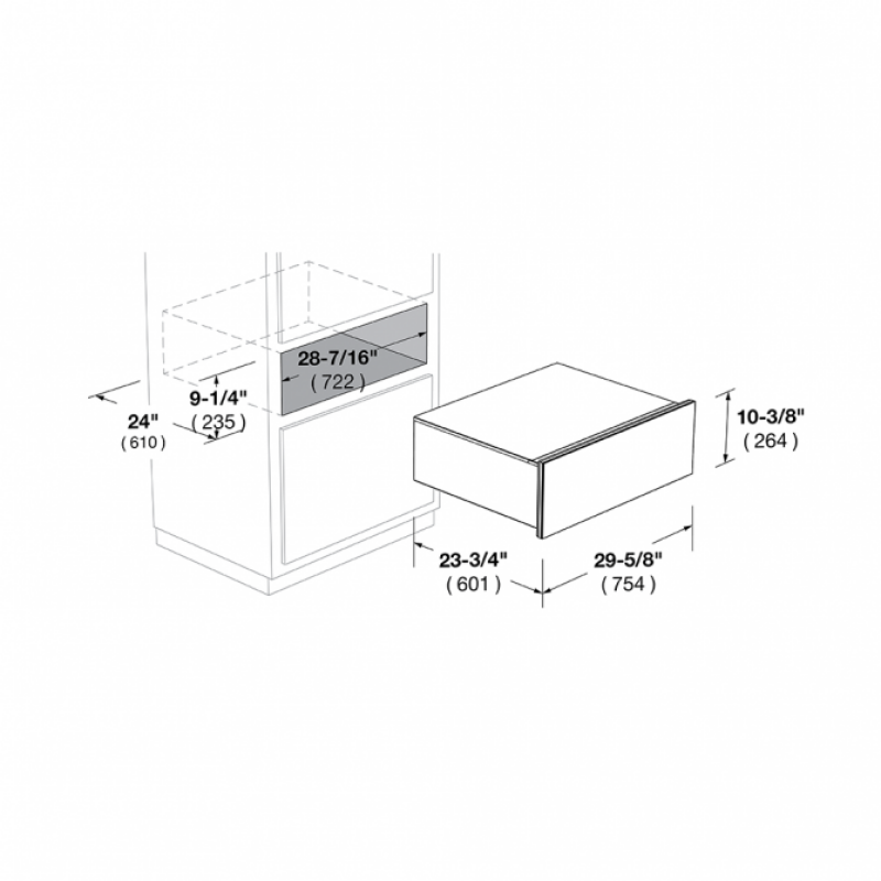 Fulgor Milano 30" WARMING DRAWER - STAINLESS STEEL (F7DWD30S1)