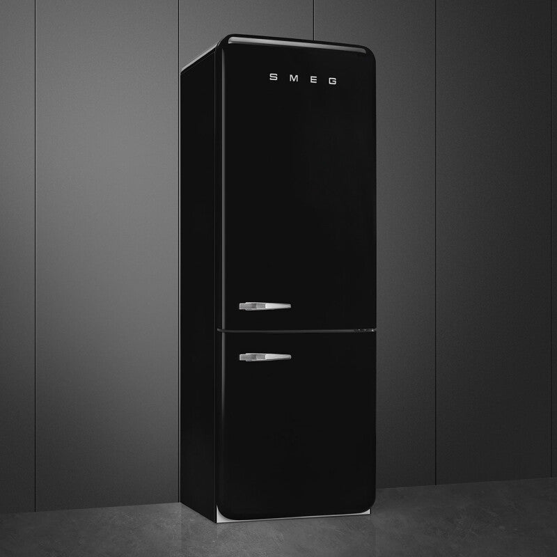Smeg  Refrigerator Retro-style - Black (FAB38URBL)