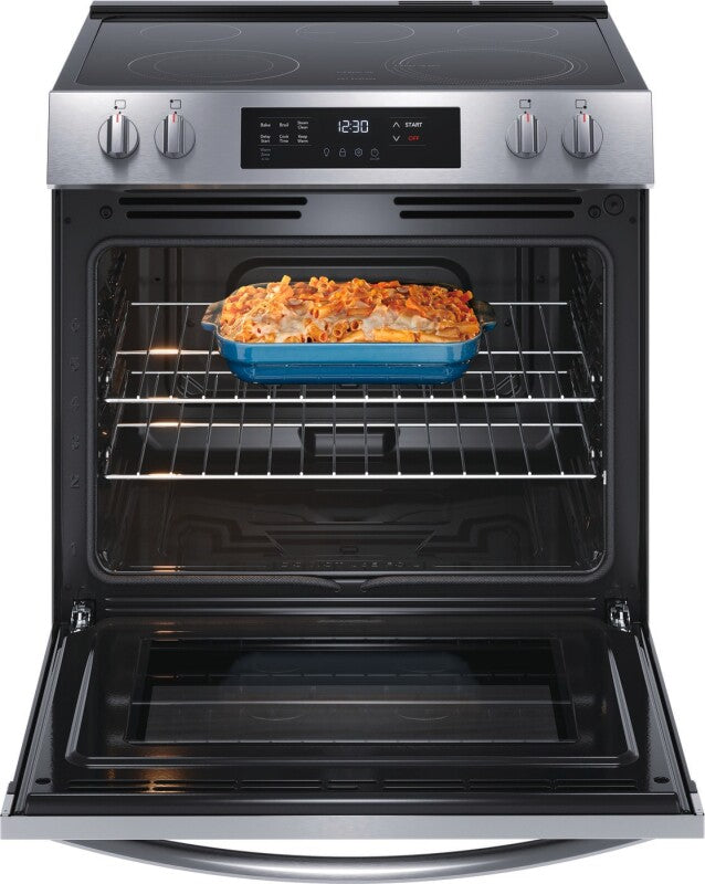 FRIGIDAIRE  30" Electric Range with Steam Clean - Stainless Steel (FCFE3062AS)