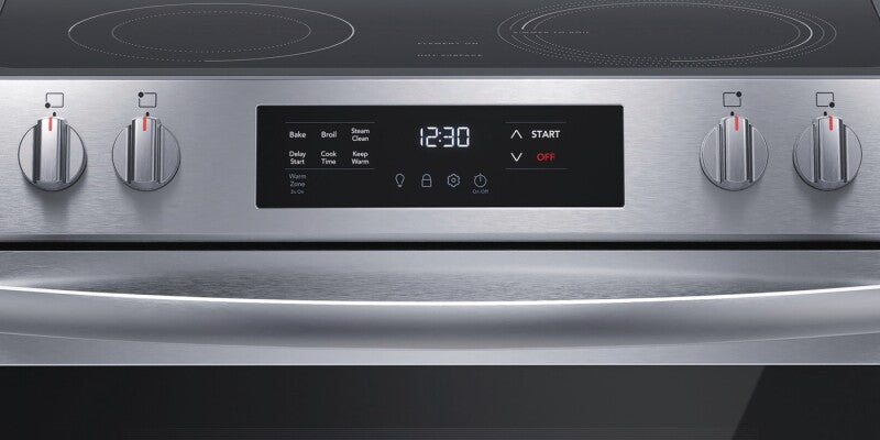 FRIGIDAIRE  30" Electric Range with Steam Clean - Stainless Steel (FCFE3062AS)