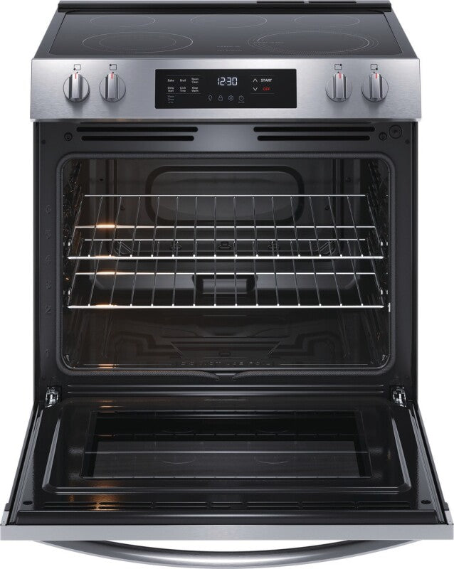 FRIGIDAIRE  30" Electric Range with Steam Clean - Stainless Steel (FCFE3062AS)