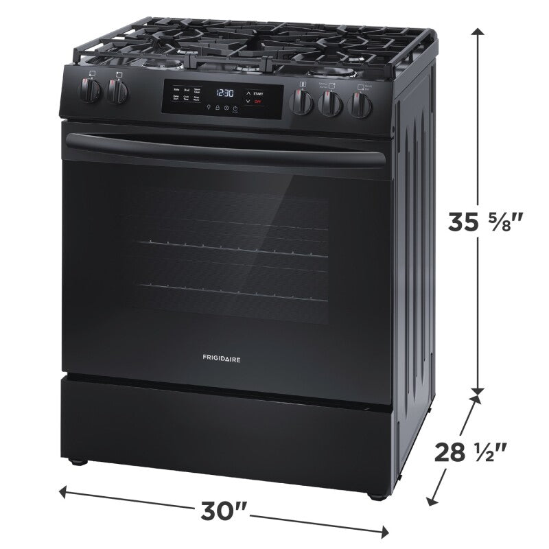FRIGIDAIRE  30" Gas Range with Steam Clean - Stainless Steel (FCFG3062AS)