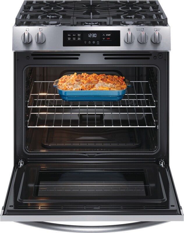 FRIGIDAIRE  30" Gas Range with Steam Clean - Stainless Steel (FCFG3062AS)