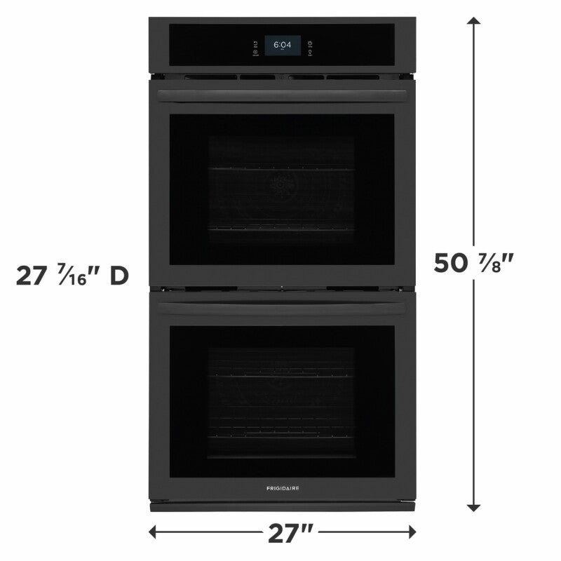 FRIGIDAIRE  27" Double Electric Wall Oven - Black (FCWD2727AB)