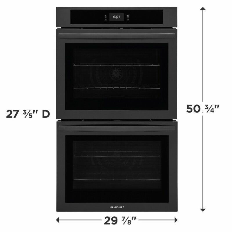 FRIGIDAIRE  30" Double Electric Wall Oven - Black (FCWD3027AB)
