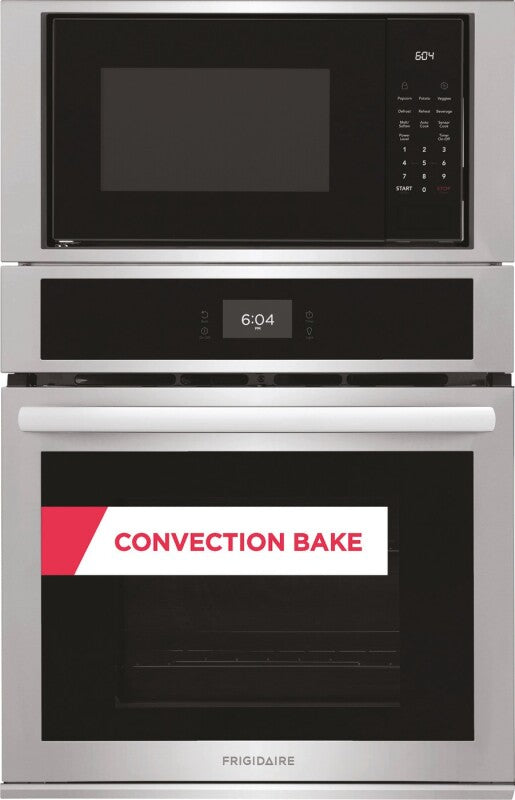 FRIGIDAIRE  27" Electric Wall Oven and Microwave Combination - Stainless Steel (FCWM2727AS)