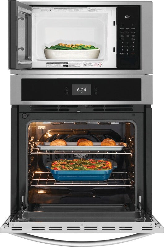 FRIGIDAIRE  27" Electric Wall Oven and Microwave Combination - Stainless Steel (FCWM2727AS)
