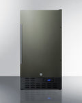 SUMMIT  18" Wide Built-In All-Refrigerator, ADA Compliant - Black Stainless Steel (FF1843BKSADA)