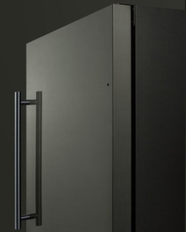 SUMMIT  18" Wide Built-In All-Refrigerator, ADA Compliant - Black Stainless Steel (FF1843BKSADA)
