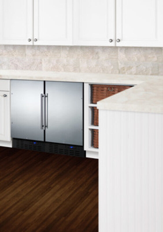 SUMMIT  18" Wide Built-In All-Refrigerator, ADA Compliant - Black (FF1843BSSADA)