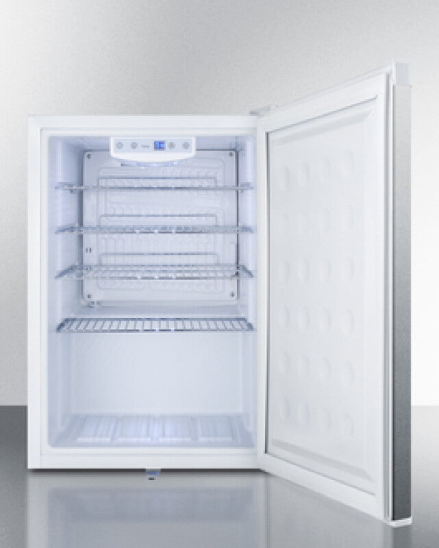 SUMMIT  Compact Built-In All-Refrigerator - Stainless Steel/White (FF31L7BISS)