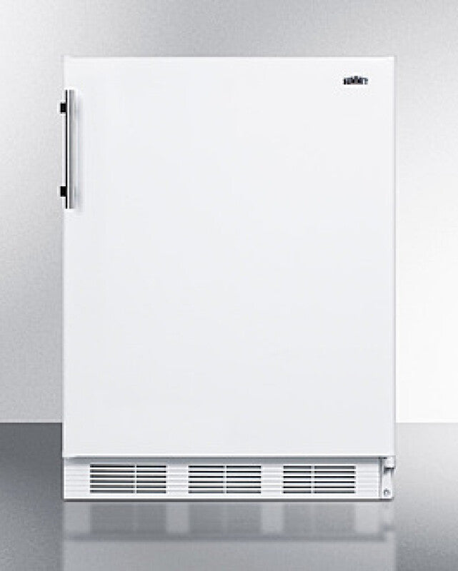 SUMMIT  24" Wide Built-In All-Refrigerator, ADA Compliant - White (FF61WBIADA)