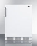 SUMMIT  24" Wide Built-In All-Refrigerator, ADA Compliant - White (FF61WBIADA)