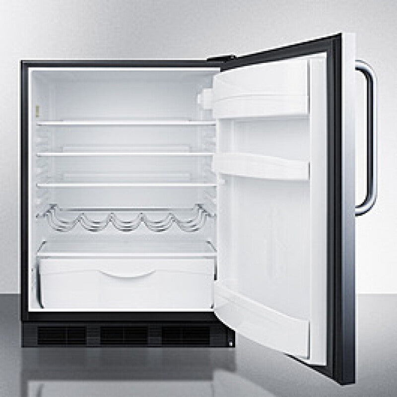Summit  24" Wide Built-In All-Refrigerator, ADA Compliant - Stainless Steel (FF63BKCSSADA)