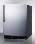 SUMMIT  24" Wide Built-In All-Refrigerator, ADA Compliant - Black (FF6BKBI7SSHVADA)