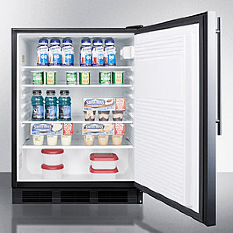 Summit 24" Wide Built-In All-Refrigerator, ADA Compliant - Other (FF7BKBISSHVADA)