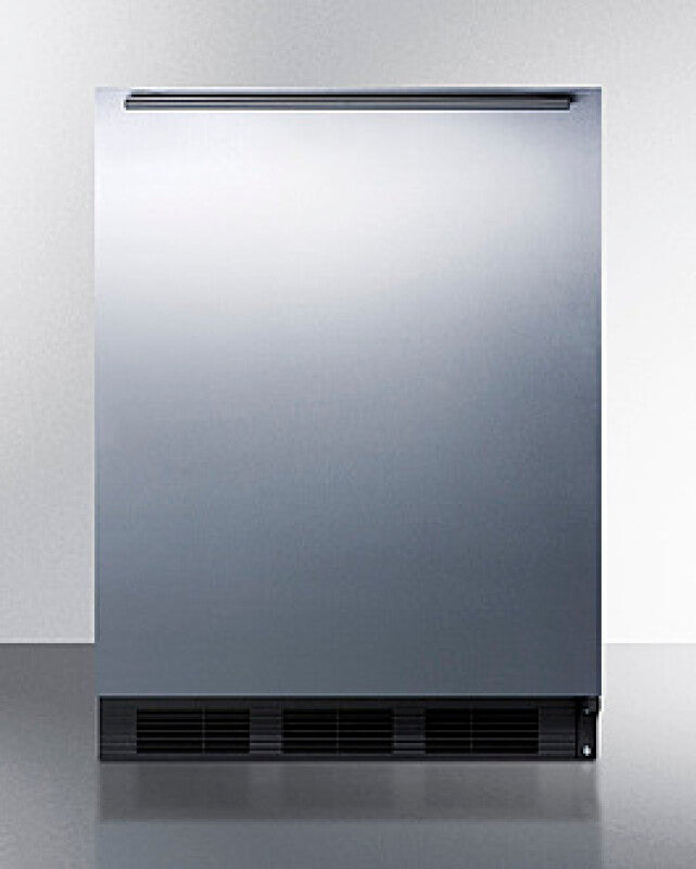 SUMMIT  24" Wide All-Refrigerator, ADA Compliant - Black (FF7BKSSHHADA)