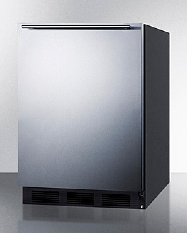 SUMMIT  24" Wide All-Refrigerator, ADA Compliant - Black (FF7BKSSHHADA)