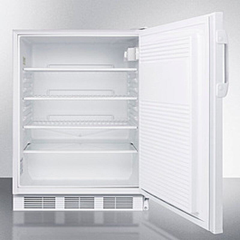 SUMMIT  24" Wide Built-In All-Refrigerator, ADA Compliant - White (FF7LWBIADA)