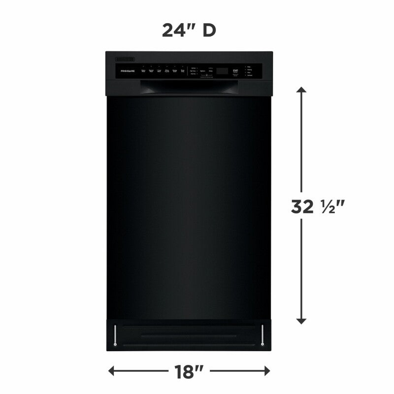FRIGIDAIRE  18" Stainless Steel Tub Dishwasher - Black (FFBD1831UB)