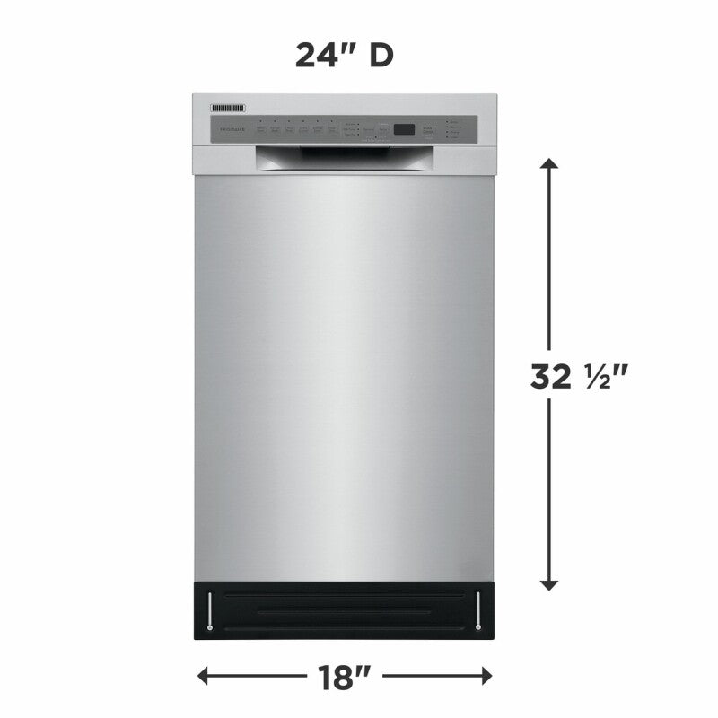FRIGIDAIRE  18" Stainless Steel Tub Dishwasher - Stainless Steel (FFBD1831US)