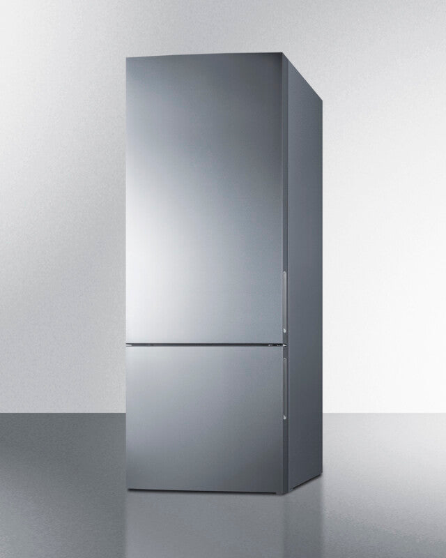 SUMMIT  28" Wide Bottom Freezer Refrigerator - Stainless Steel (FFBF279SSX)