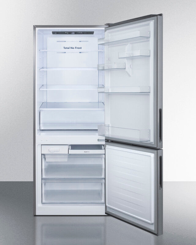 SUMMIT  28" Wide Bottom Freezer Refrigerator - Stainless Steel (FFBF279SSX)