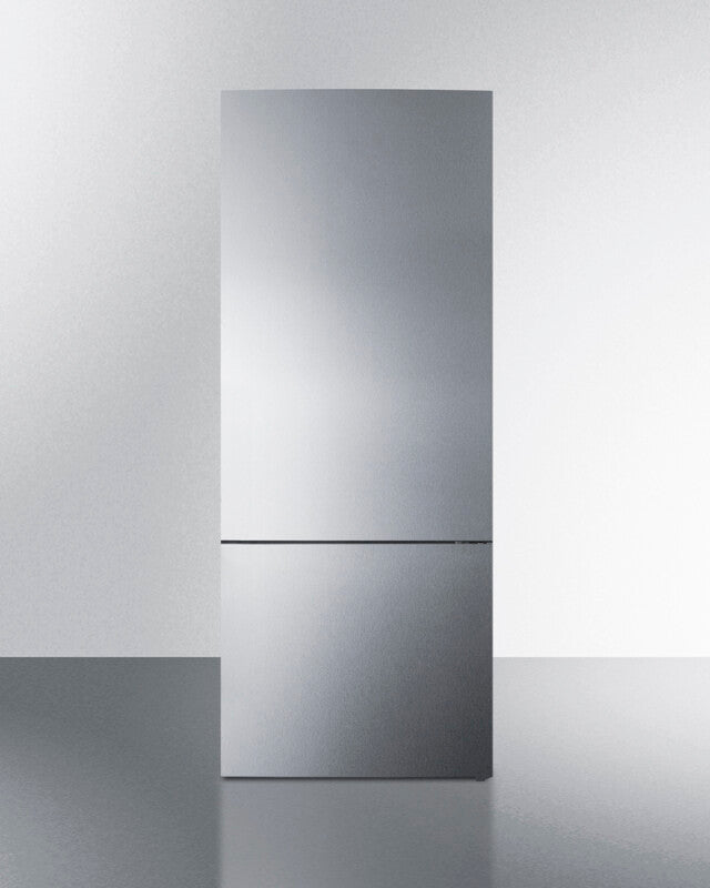 SUMMIT  28" Wide Bottom Freezer Refrigerator - Stainless Steel (FFBF279SSXIM)