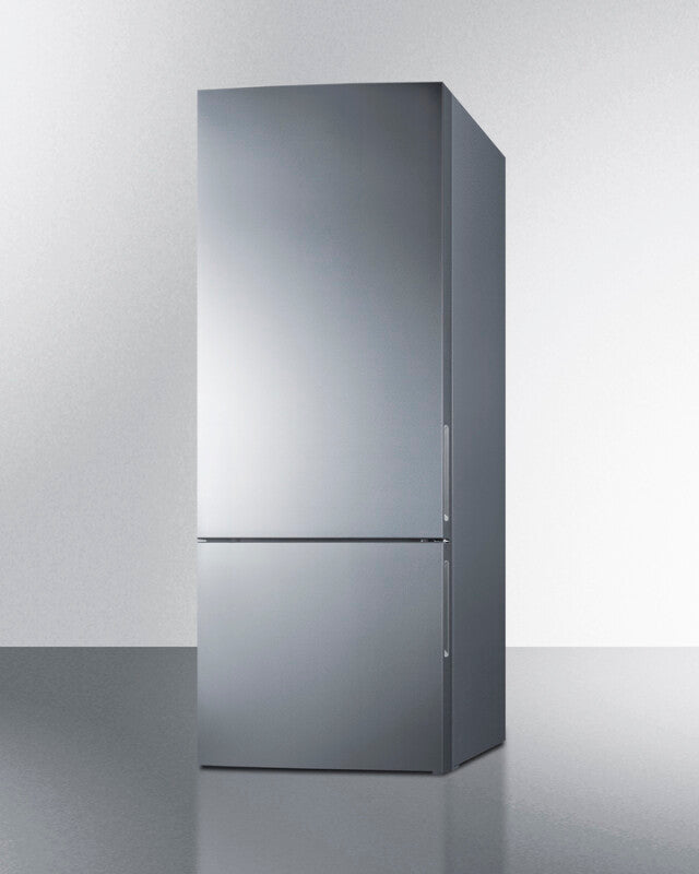 SUMMIT  28" Wide Bottom Freezer Refrigerator - Stainless Steel (FFBF279SSXIM)