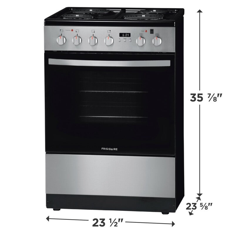 FRIGIDAIRE  24" Electric Range - Stainless Steel (FFEH2422US)